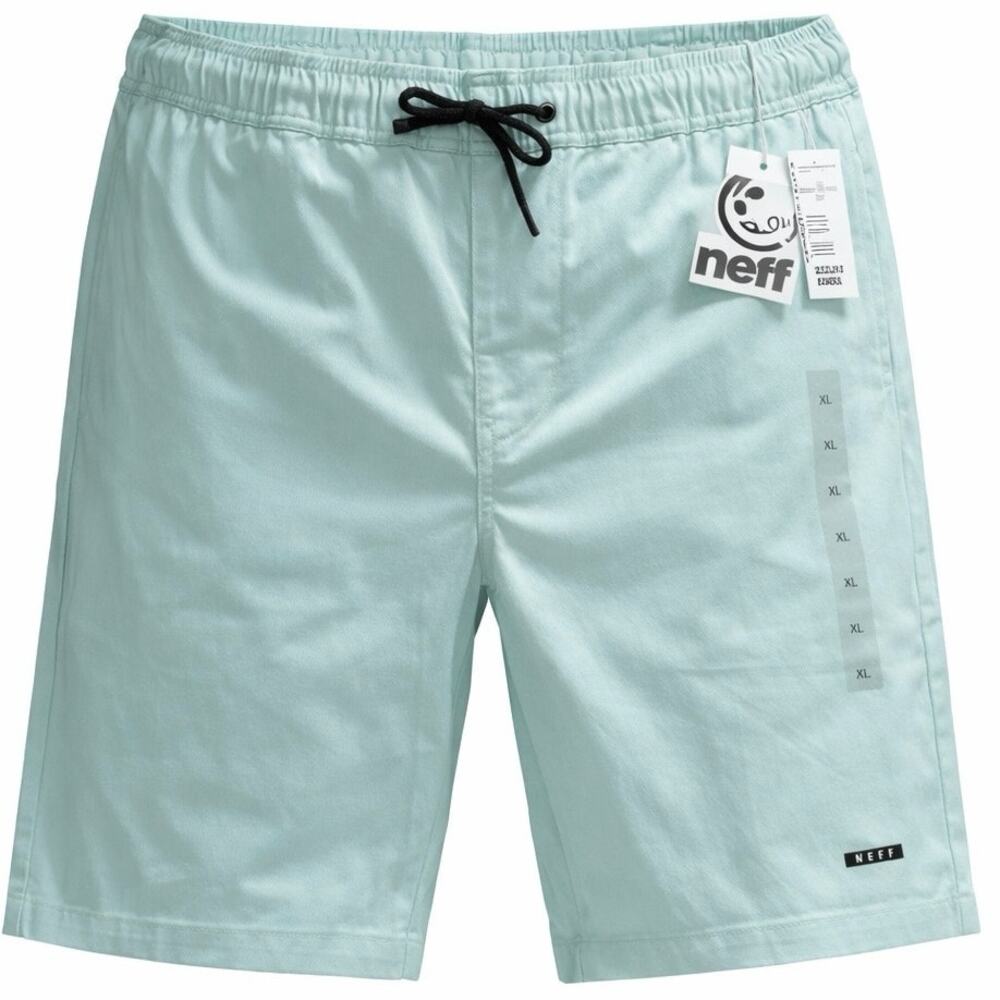 Mens Neff Board Shorts Elastic Waist Drawstring Pockets Turquoise Sz XL NWT